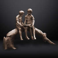 Скульптура Дети с книгой